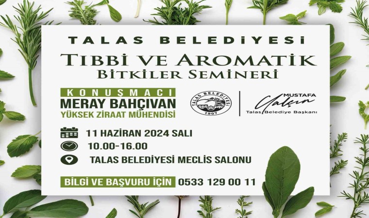 Talasta tıbbi ve aromatik bitkiler semineri