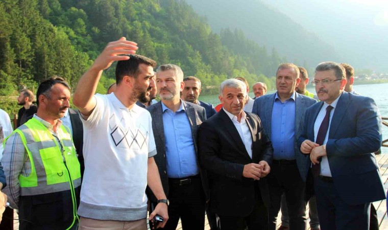 Turizm sezonu öncesi Uzungöldeki eksikleri yerinde gördüler