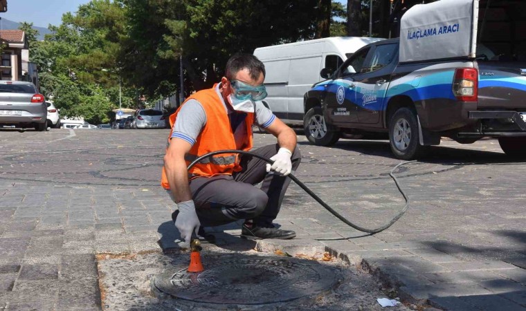 Yıldırımda ilaçlama çalışmaları devam ediyor