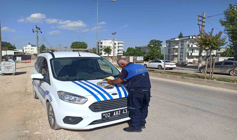 Yola çimento döken miksere cezai işlem uygulandı