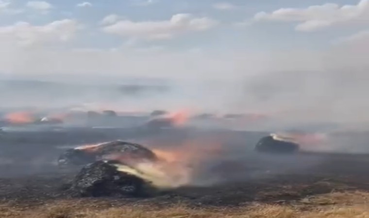 Yüksekovada çıkan arazi yangını korkuttu