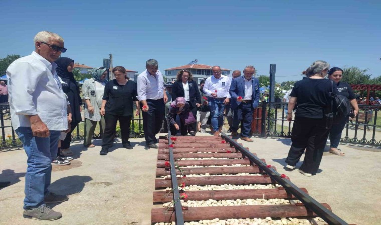 8 Temmuz tren kazasında hayatını kaybedenler Uzunköprüde anıldı