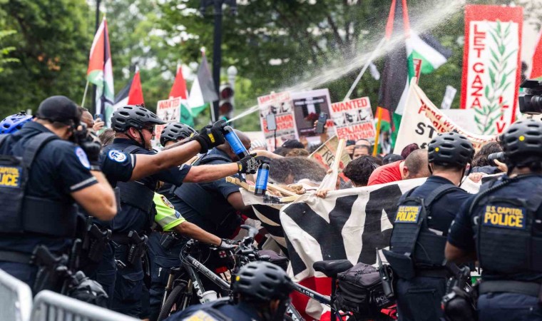 ABDde Netanyahu karşıtı protesto: Çok sayıda gösterici gözaltına alındı