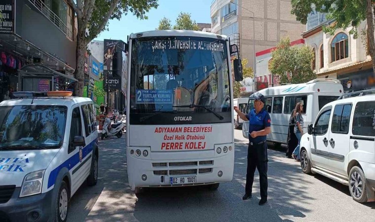 Adıyamanda toplu taşıma araçlarında klima ve temizlik denetimi