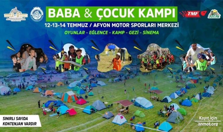 Afyonkarahisarda ‘Baba-Çocuk Kampı başlıyor