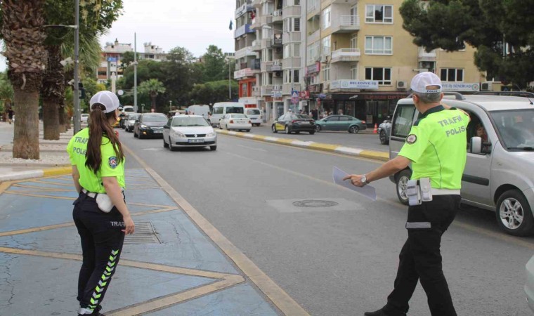 Aydında trafik ekiplerinden “KPSS” seferberliği