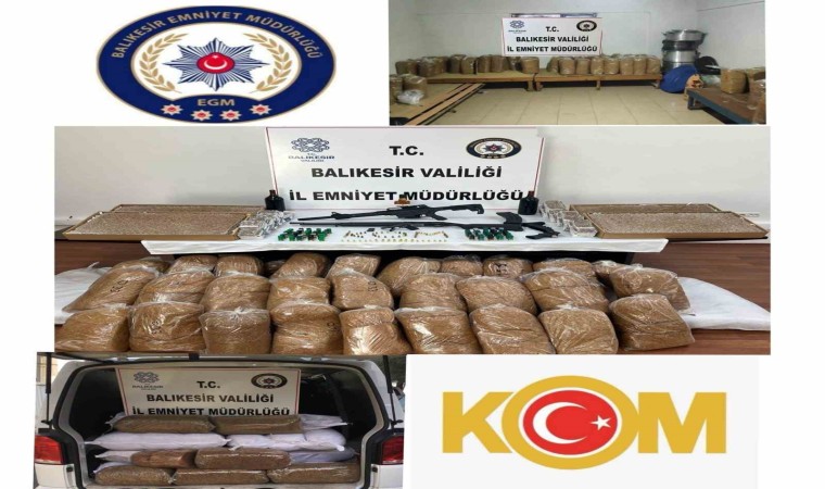 Balıkesirde kaçak tütün operasyonu: 6 gözaltı