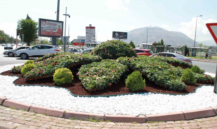 Büyükşehir kentin dört bir yanını 800 bin adet çiçek ile donattı