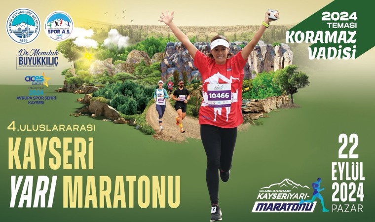 Büyükşehirin Uluslararası Kayseri Yarı Maratonunda tema ‘Koramaz Vadisi oldu