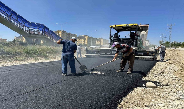 Dağkentte yan yol yenileniyor