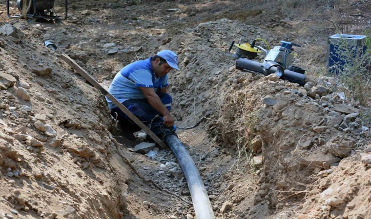 Datça Mesudiyede kireç tıkanıklığı hat yenileme çalışmasıyla giderildi