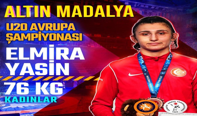 Erzincanlı milli sporcu Elmira Yasinden altın madalya