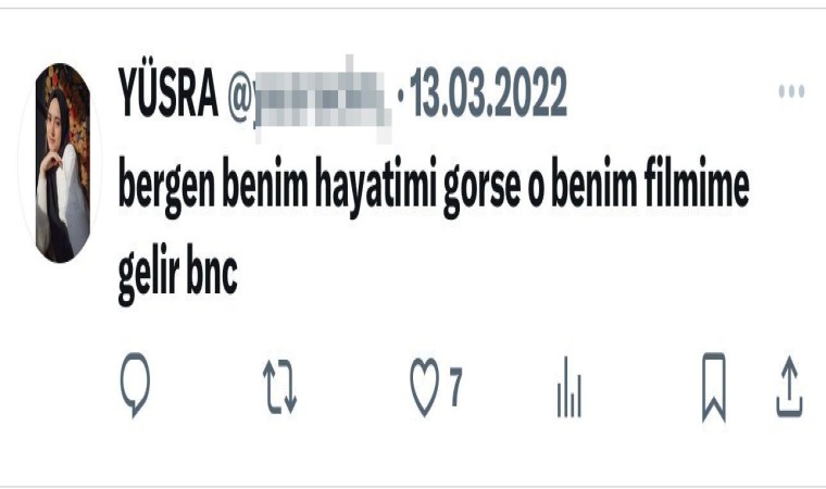 Eski eşi tarafından öldürüldü, paylaşımı yürek dağladı: Bergen benim hayatımı görse bence o benim filmime gelir