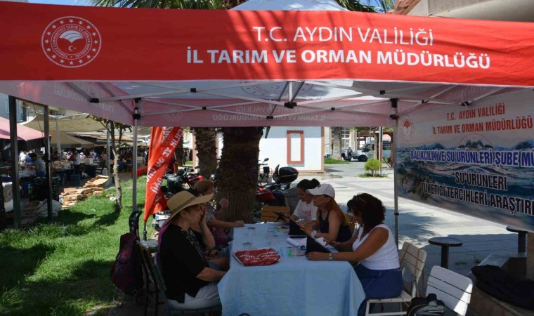 Germencikte su ürünleri tüketici anketi yapıldı