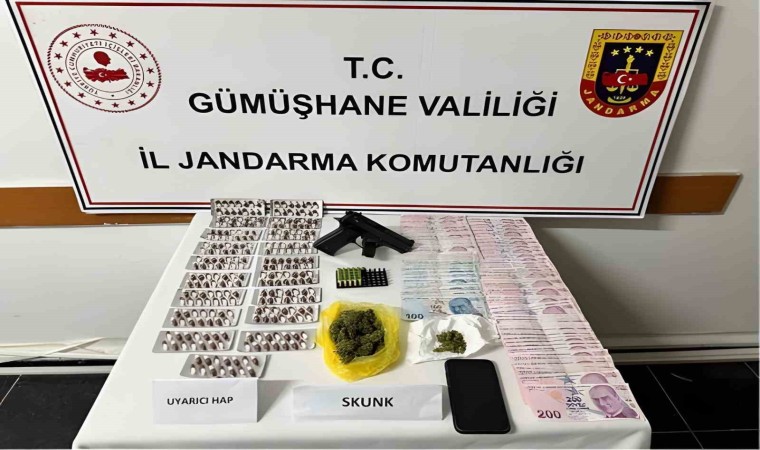 Gümüşhanede jandarmadan uyuşturucu operasyonu