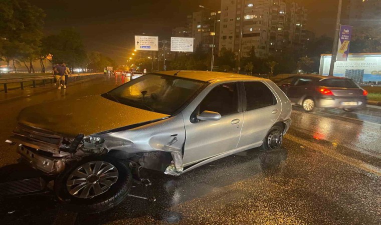 Hurdaya dönen otomobilde burunları bile kanamadı