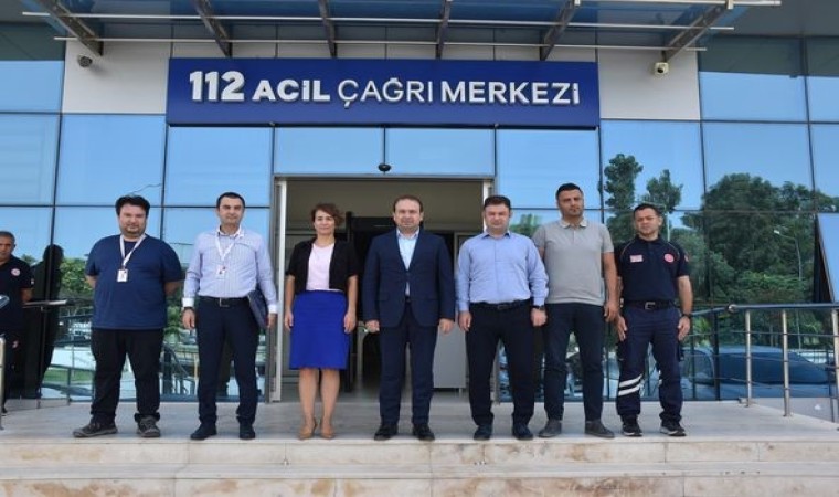 İl Sağlık Müdürü Şenkul, 112 Acil Çağrı Merkezindeki çalışmaları inceledi