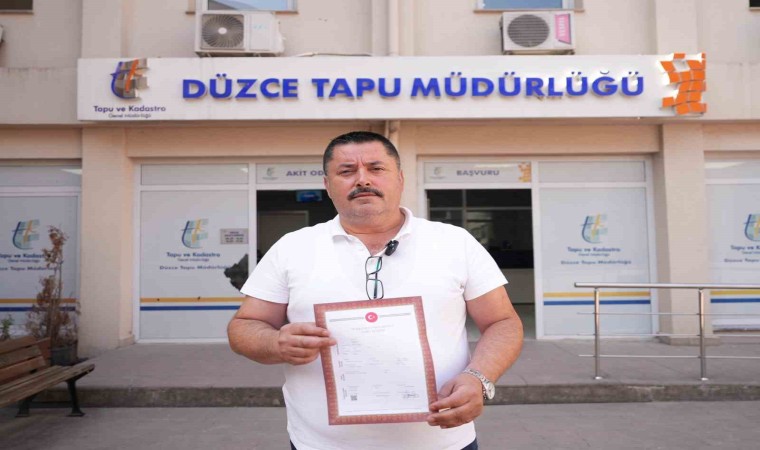 İlk tapu teslim edildi