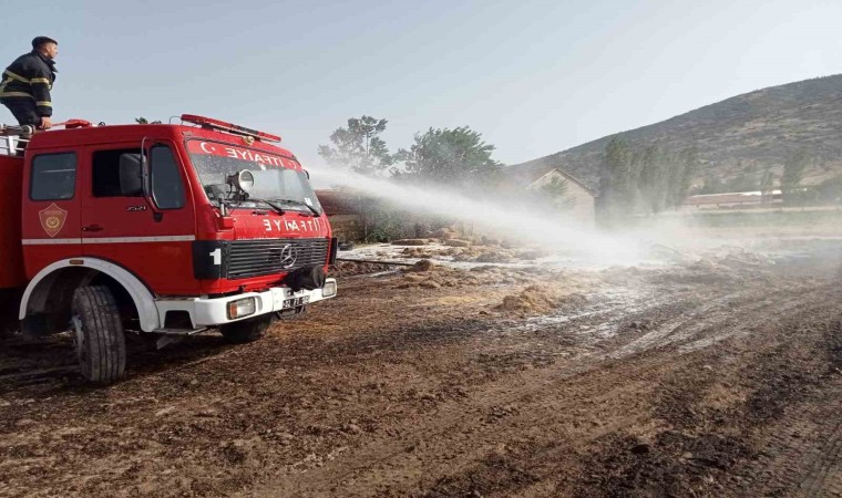 Ispartada çıkan yangında 80 dönüm tarım arazisi küle döndü