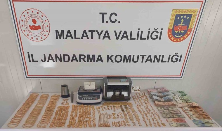 Jandarmadan Malatyada 6 milyonluk kaçak altın operasyonu