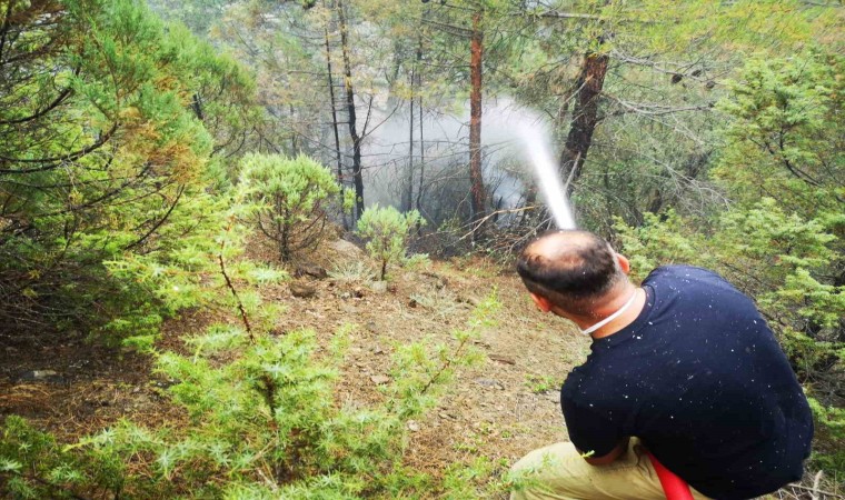 Karabükte orman yangını kısmi olarak kontrol altına alındı