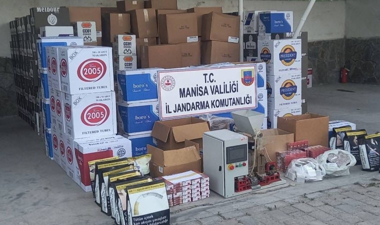 Kırkağaçta 2 milyon 137 bin 689 adet makaron ele geçirildi