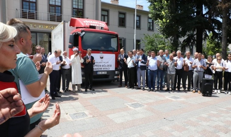 Kırklarelinden deprem bölgesine kavurma ve gıda malzemesi gönderildi