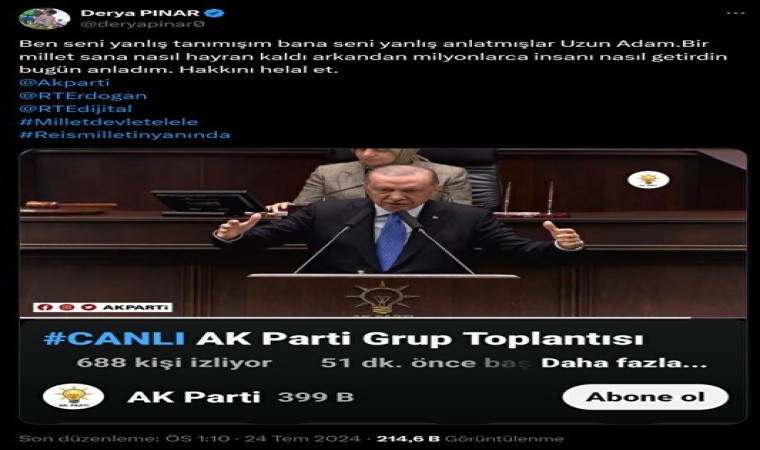 Mahranın annesinden Cumhurbaşkanı Erdoğana: Arkandan milyonlarca insanı nasıl getirdin, bugün anladım