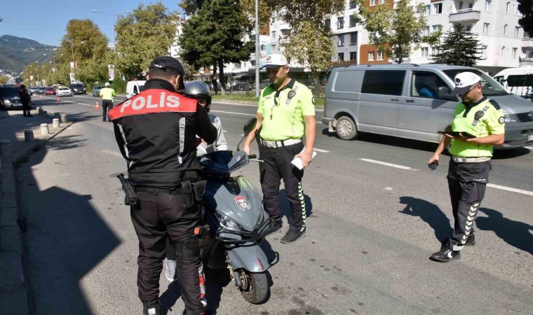 Orduda bir haftada yaklaşık 16 bin araç ve sürücüsü denetlendi