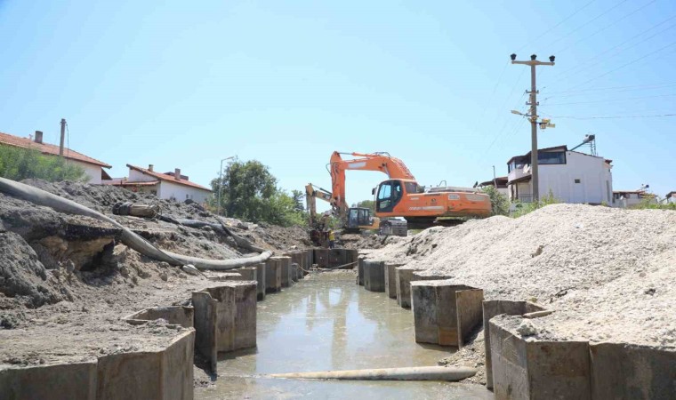 Örende Kanalizasyon inşaatının yüzde 63ü tamamlandı