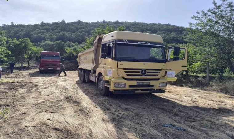 Osmangazide kaçak hafriyat dökenlere ceza