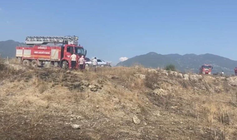 Osmaniyede makilik alanda çıkan yangın söndürüldü