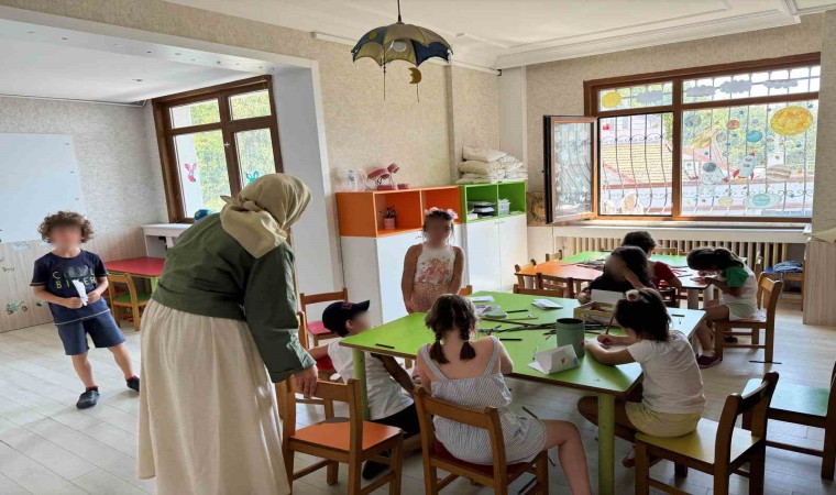 Sarıyerde anaokulunda şok görüntüler