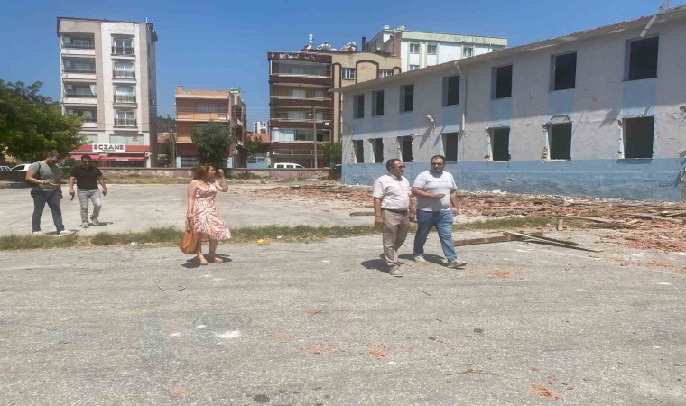 Sökede Çeltikçi Ortaokulunun yerine yapılacak binaların ihalesi Eylül ayında yapılacak