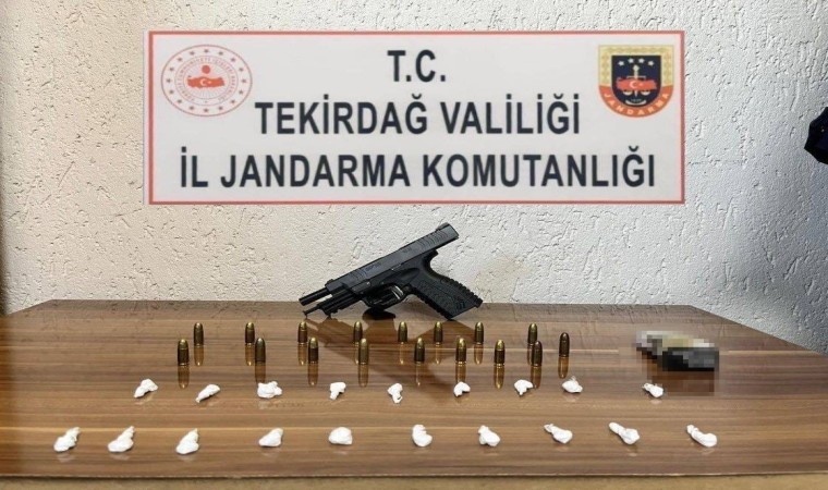 Tekirdağda uyuşturucu ve silah operasyonları