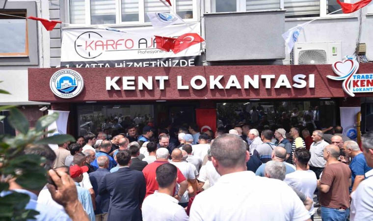 Trabzonun ilk kent lokantası, yoğun bir katılımla hizmete girdi