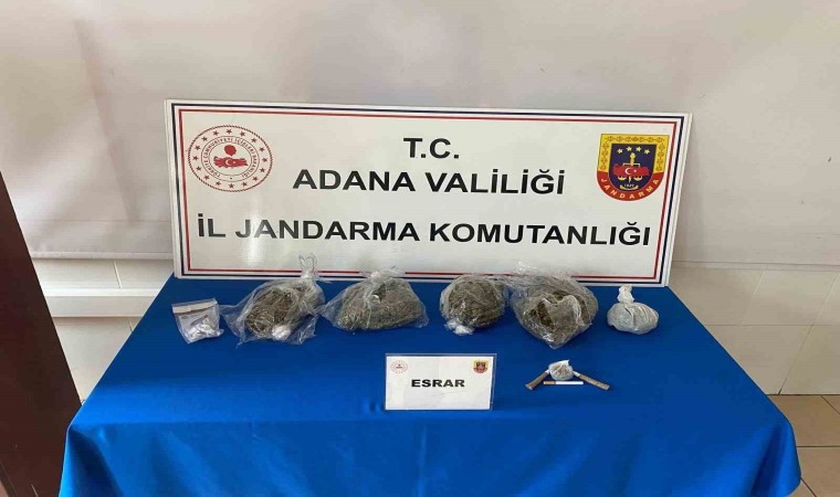 Adanada 2 kilo 700 gram esrar ele geçirildi