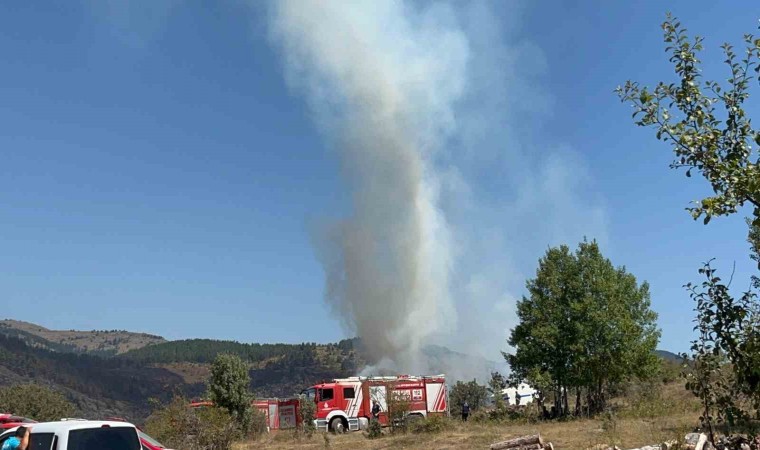 Alevlerin tekrardan göğe yükseldiği köyde vatandaşlar tedirgin: Çok korktuk, arabada yatıyoruz