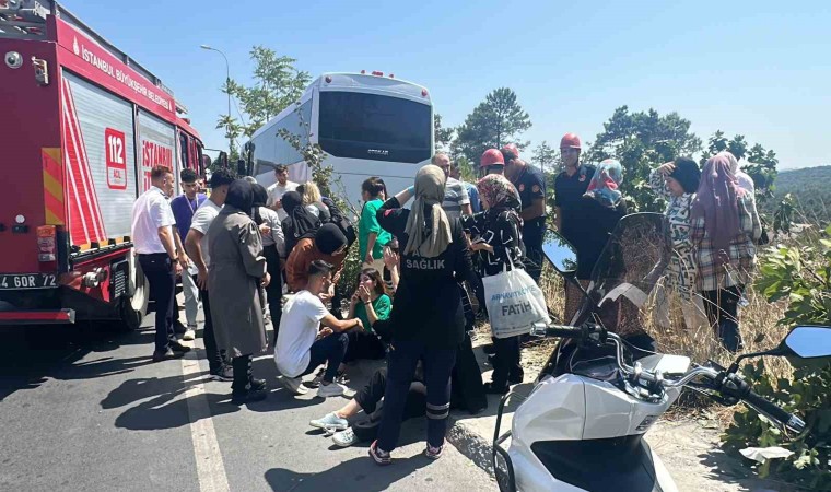 Arnavutköyde işçi servisi kazası