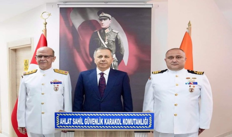 Bakan Yerlikaya, Ahlat Sahil Güvenlik Karakol Komutanlığına ziyaret