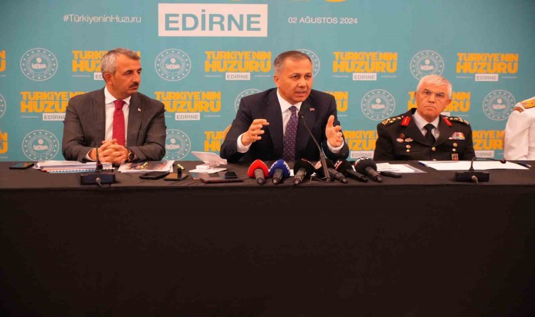 Bakan Yerlikaya: Edirnede şu anda organize suç örgütü yok