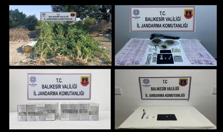 Balıkesirde kaçakçılık ve uyuşturucu madde suçlarına yönelik operasyon