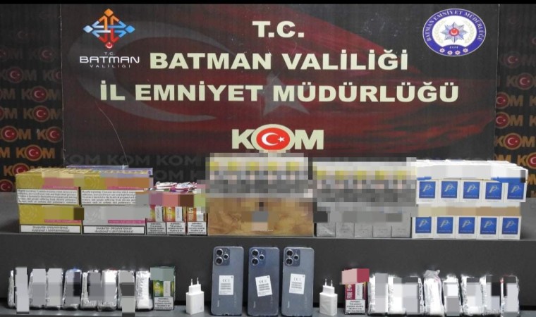 Batmanda 290 paket kaçak sigara ele geçirildi