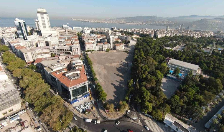 Belediye binasının yapımına karşılık Basmane Çukurundan şartlı feragat