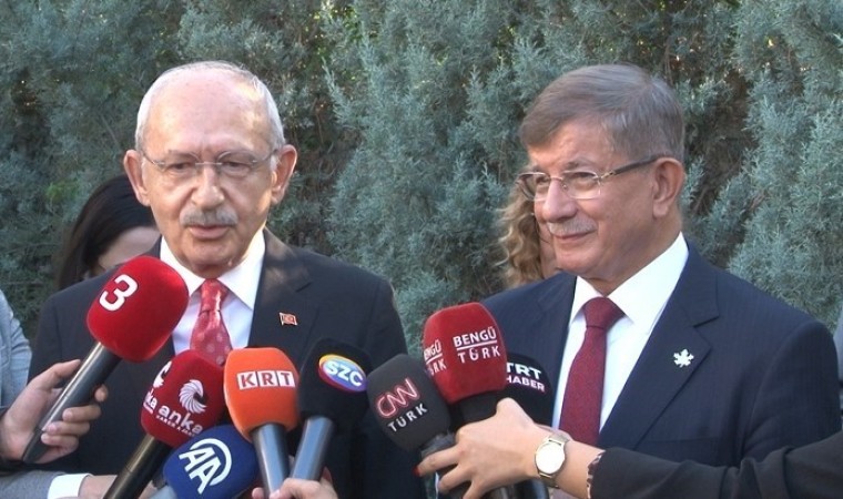 Davutoğlundan Kılıçdaroğluna ziyaret