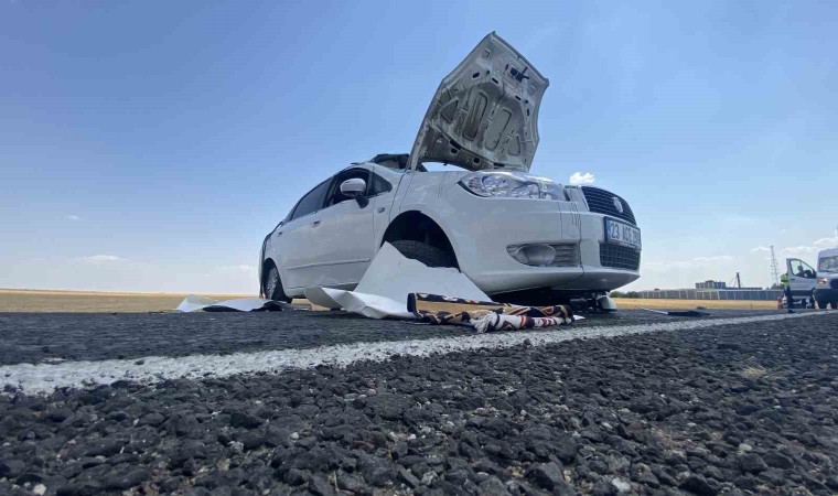 Diyarbakırda devrilen otomobilde 6 kişi yaralandı