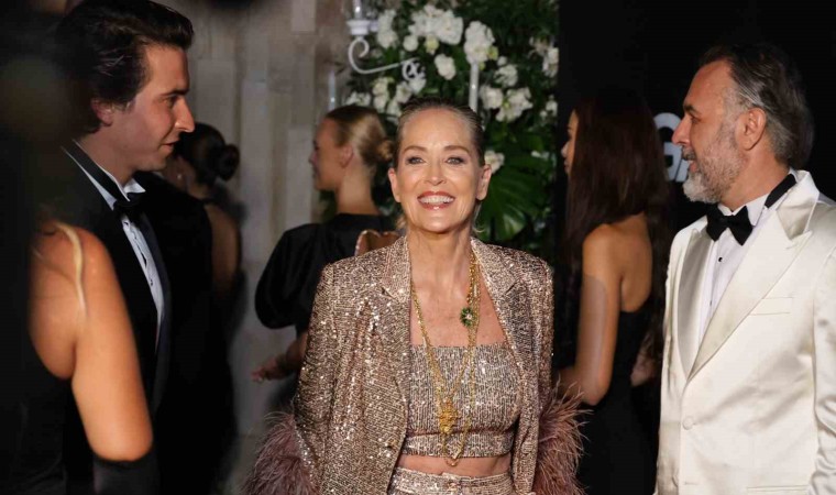 Dünyaca ünlü yıldız Sharon Stone ödülünü aldı