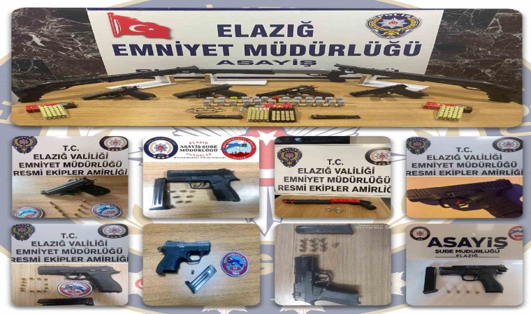 Elazığda ruhsatsız silah operasyonları