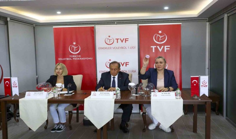 Erkekler Voleybol 1. Liginde 2024-2025 voleybol sezonu fikstürü çekildi