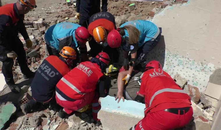 Erzurumda gerçeğini aratmayan tatbikat